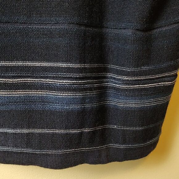 Lauren Ralph Lauren Mixed Stripe Long Sleeve Textured Knit Tunic Sweater Top - Picture 10 of 11